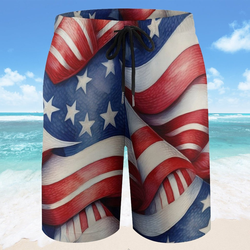 Kids Americana Board Shorts | Patriotic Beachwear