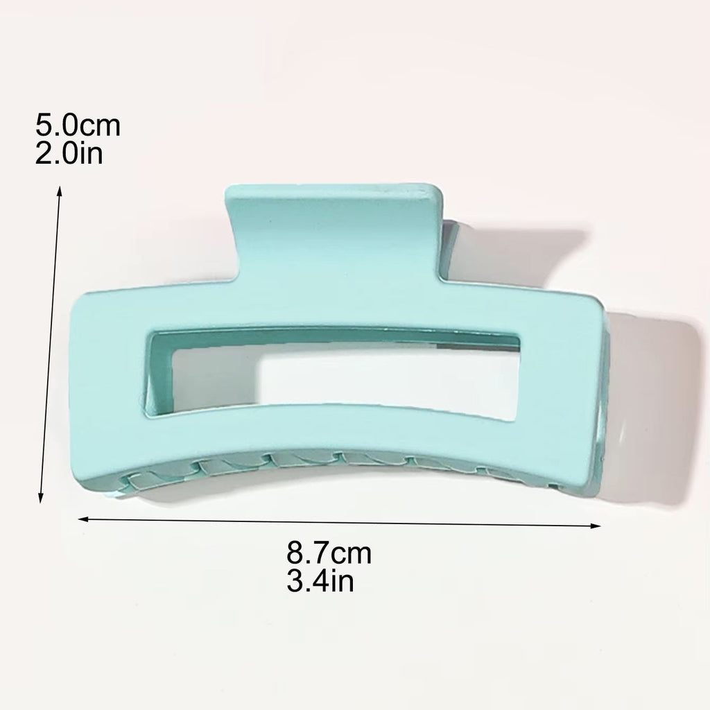 Big Square Matte Hair Claw Clips
