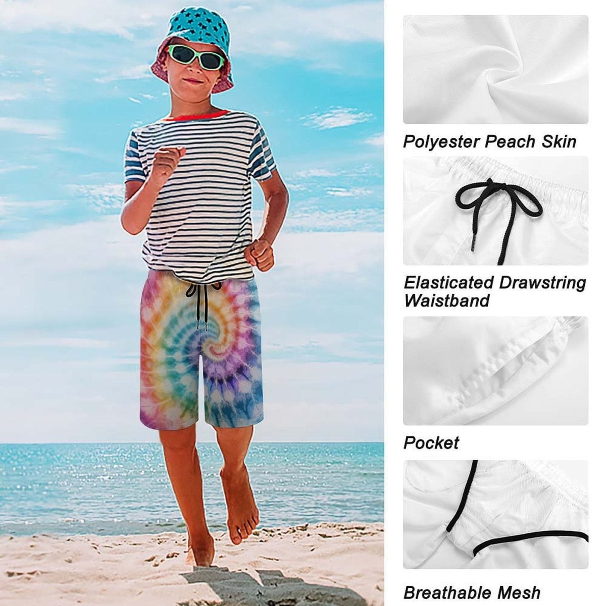 Kids Tie Dye Beach Shorts | Summertime Fun
