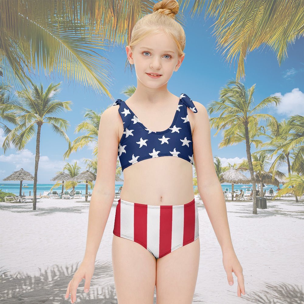Kids American Flag Bikini 🇺🇸 Children's Swimwear