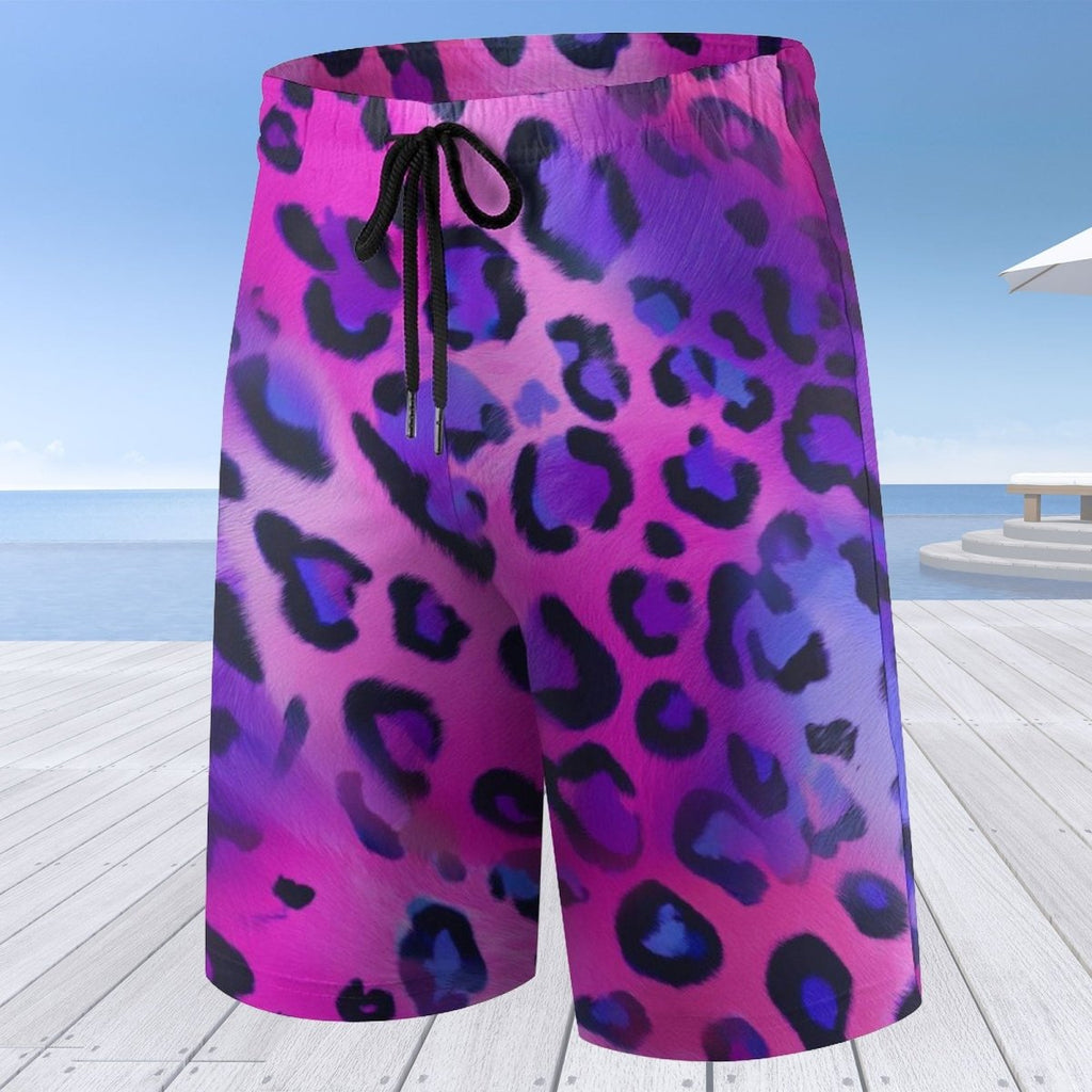 Kids Leopard Print Board Shorts