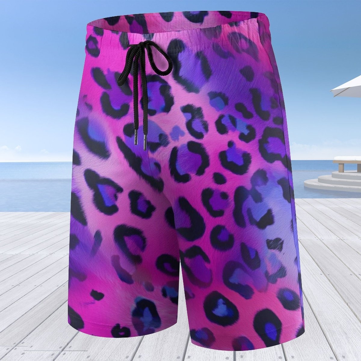 Kids Leopard Print Board Shorts