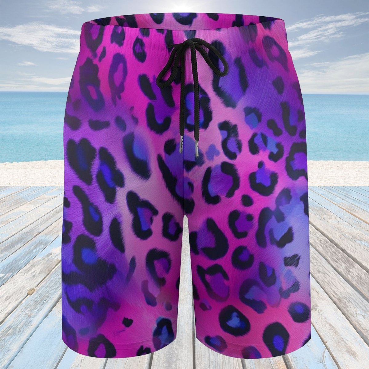 Kids Leopard Print Board Shorts