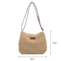 Women's Handwoven Straw Tote Bag | Beach Vacation Handbag | Woven Summer Tote