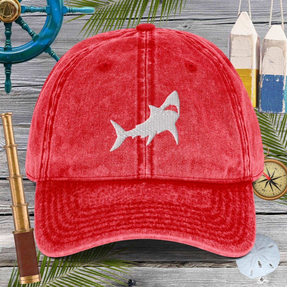 Great White Shark 🦈 Cotton Twill Cap