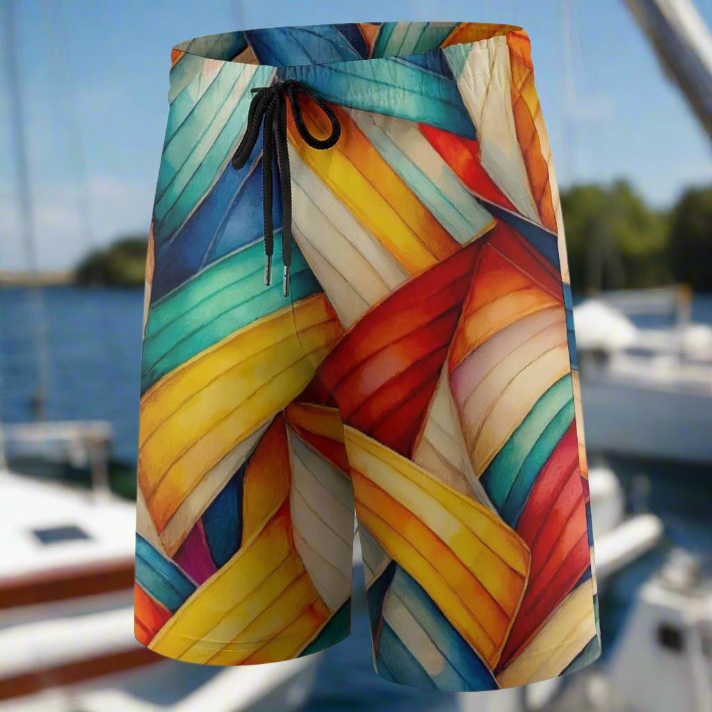 Childrens Beach Board Shorts ⚓️ Signal Flag Design 🩳
