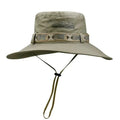 Summer Men Bucket Hat | Outdoor UV Protection Wide Brim Safari Cap
