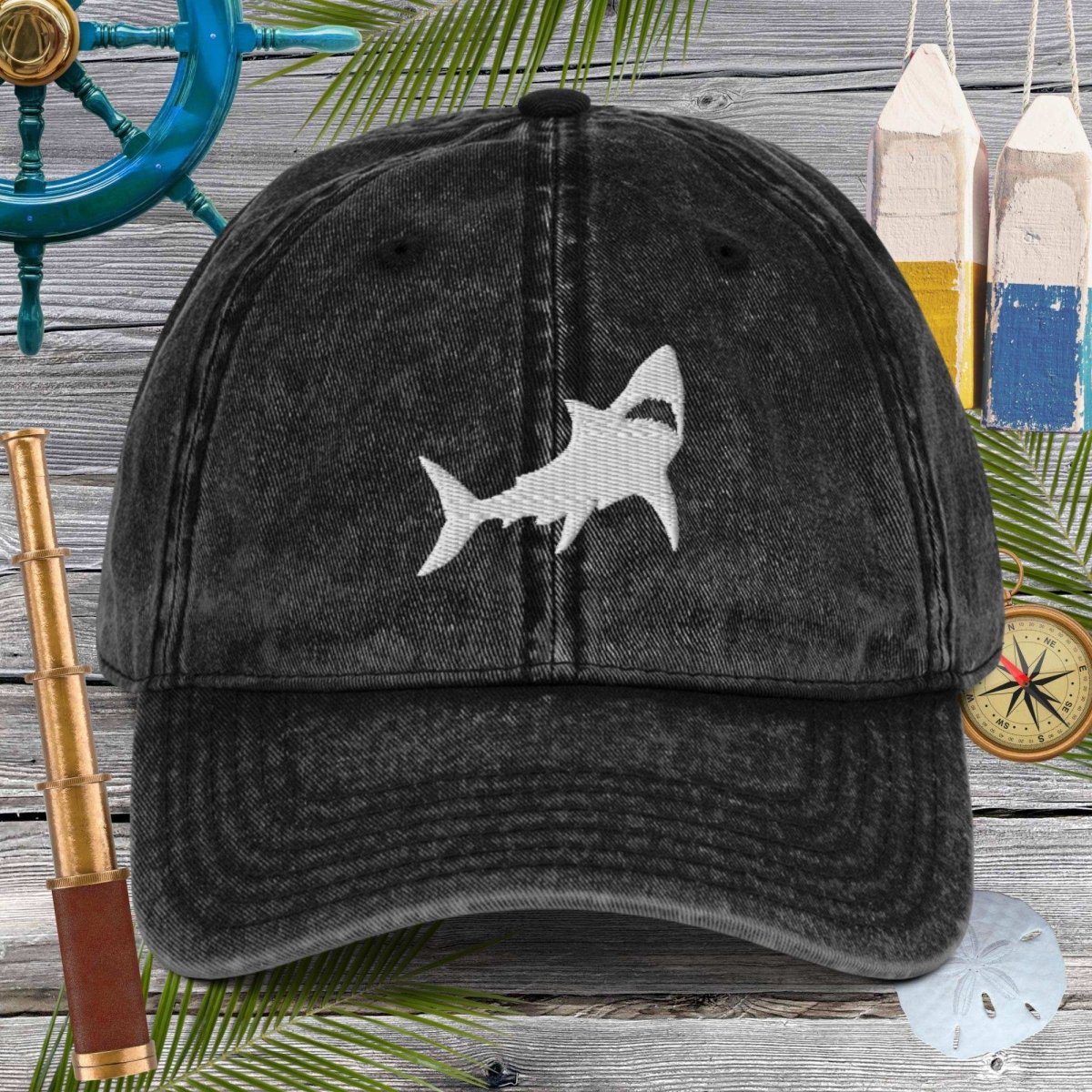 Great White Shark 🦈 Cotton Twill Cap